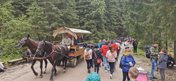 Szturm turystów na Morskie Oko