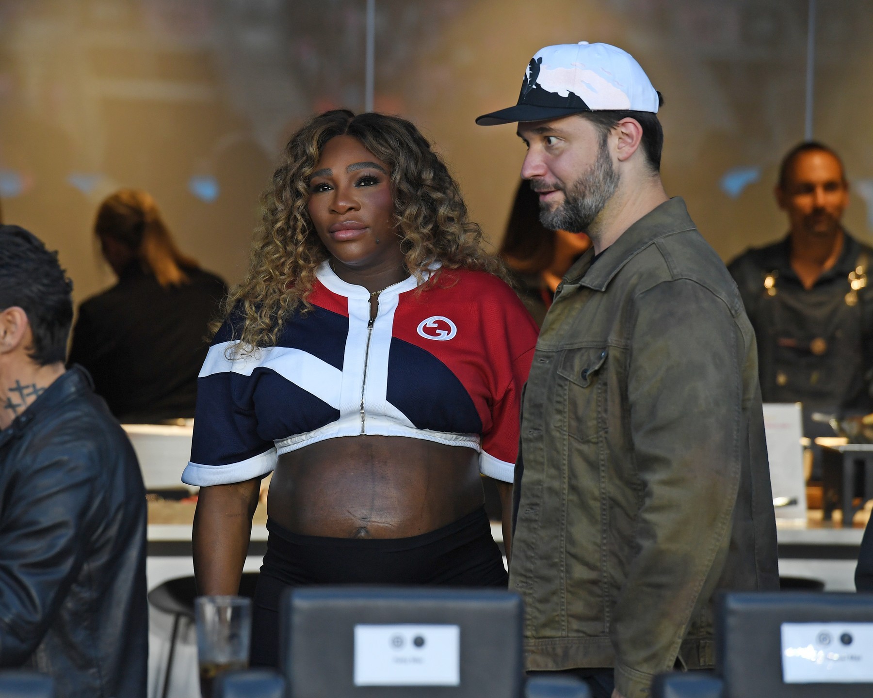 Americká tenistka Serena Williamsová s manželom.
