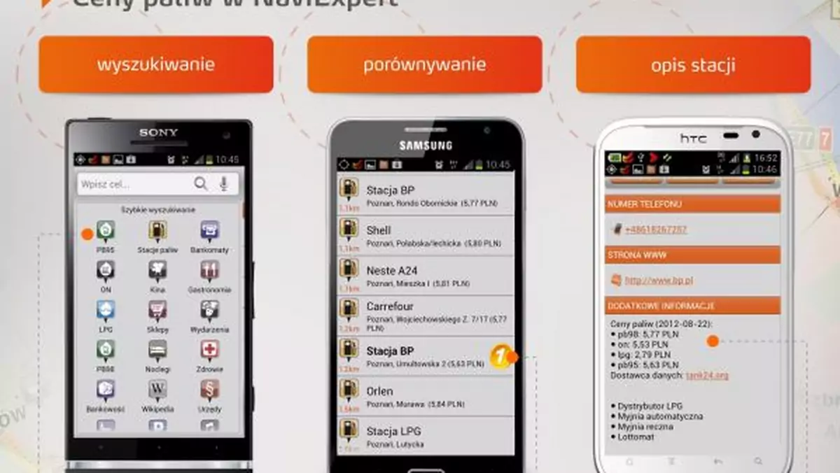 NaviExpert - porównywanie cen paliw