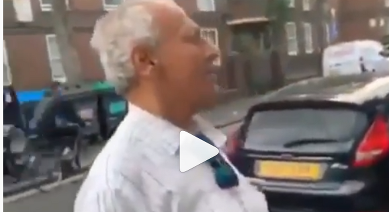 Video of white old man speaking fluent Twi on the streets in London is amazing