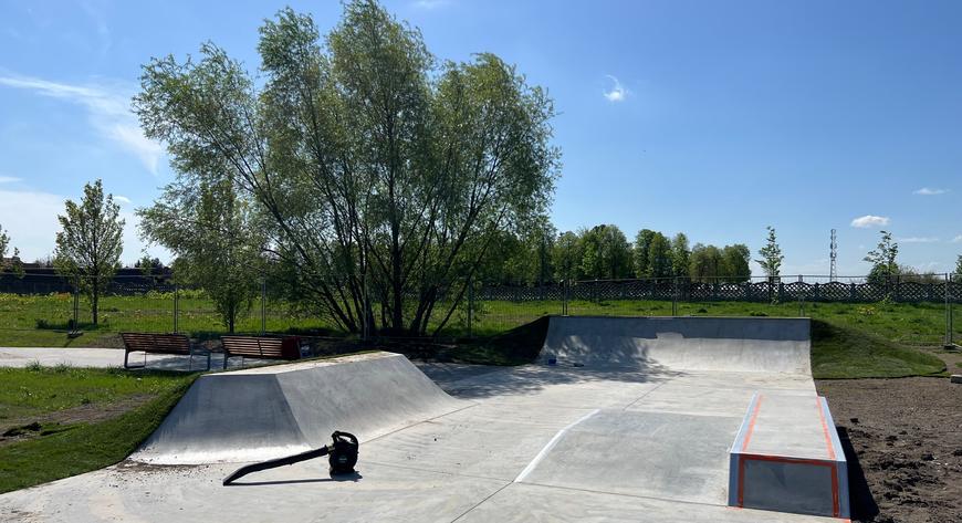 Skatepark na Klecinie - w tym miesiącu koniec prac
