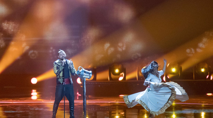 Pápai Joci elénekelte az Origót a döntőben / Fotó: eurovision tv