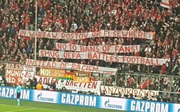 Niemieccy kibice stanęli za fanami Legii Warszawa. Atakują UEFA za decyzje o karach dla mistrzów Polski