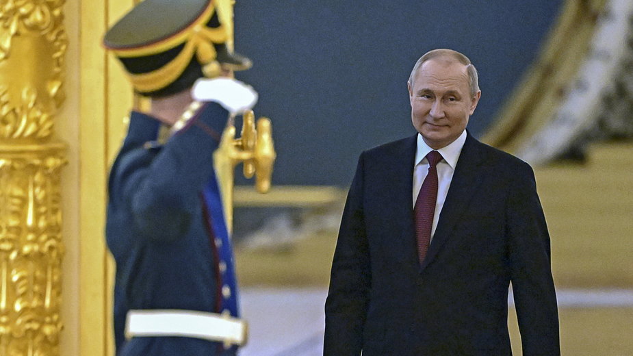 Zdjęcie Władimira Putina, udostępnione przez Kreml 16.05.2022 r.