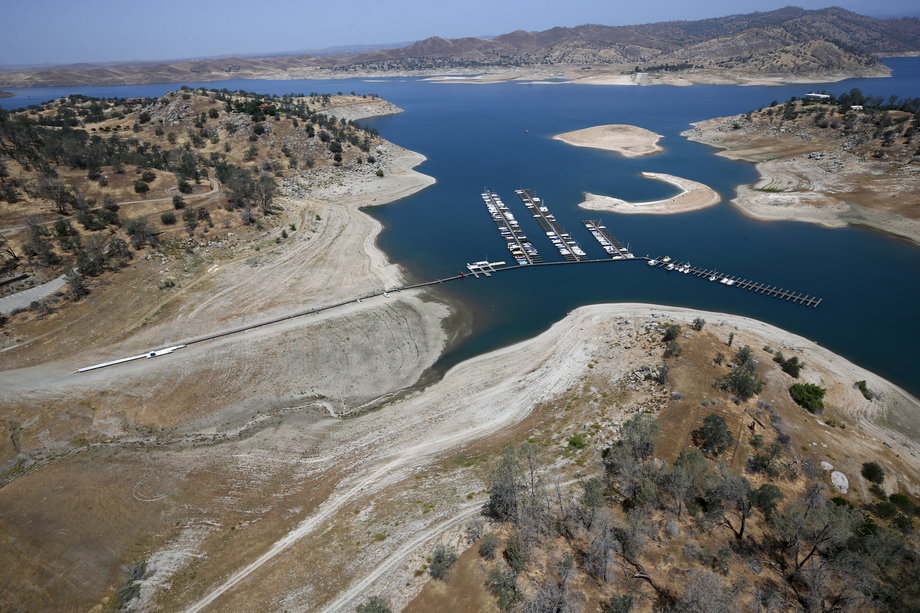 This Millerton Lake jetty, located on the San Joaquin River in Friant, used to be in the middle of the water.