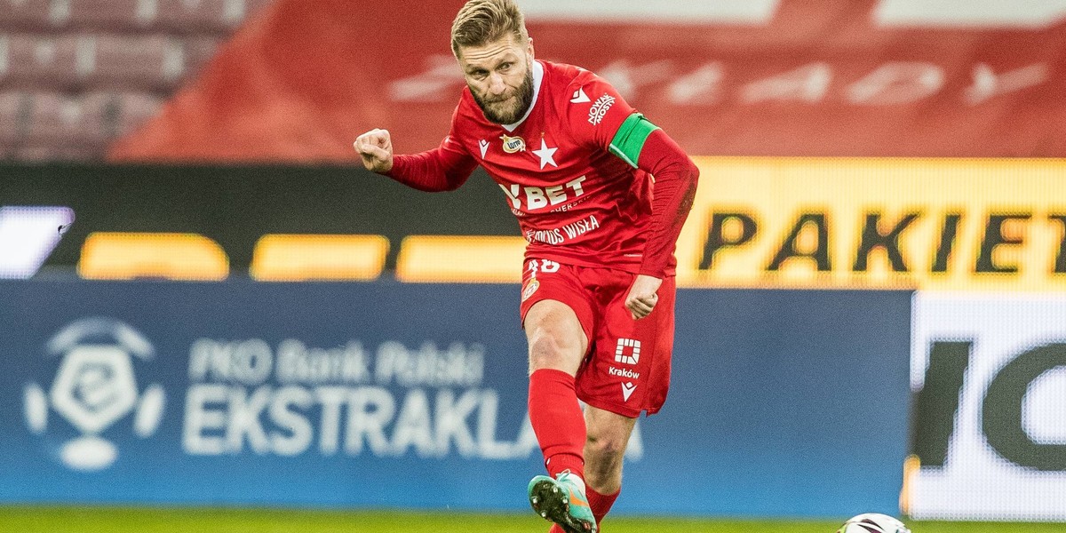 Pilka nozna. PKO Ekstraklasa. Wisla Krakow. Trening. 12.04.2021