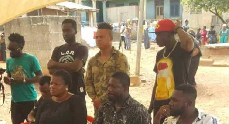 Bill Asamoah, Mercy Asiedu, Jones Agyeman and others visit family of the late Abass