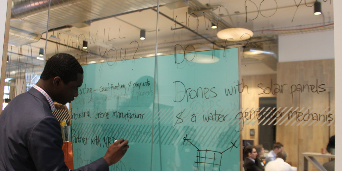 A bunch of Wall Street junior bankers pretended to be startup founders for a day — here's why