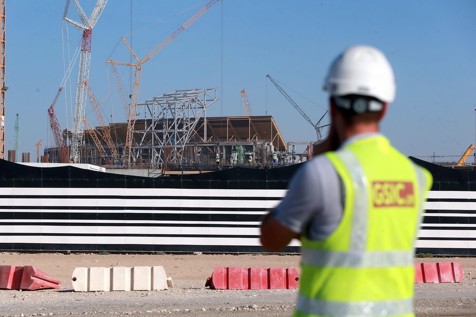 Plac budowy w Katarze