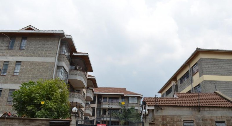 File image of buildings in Nairobi's South B estate