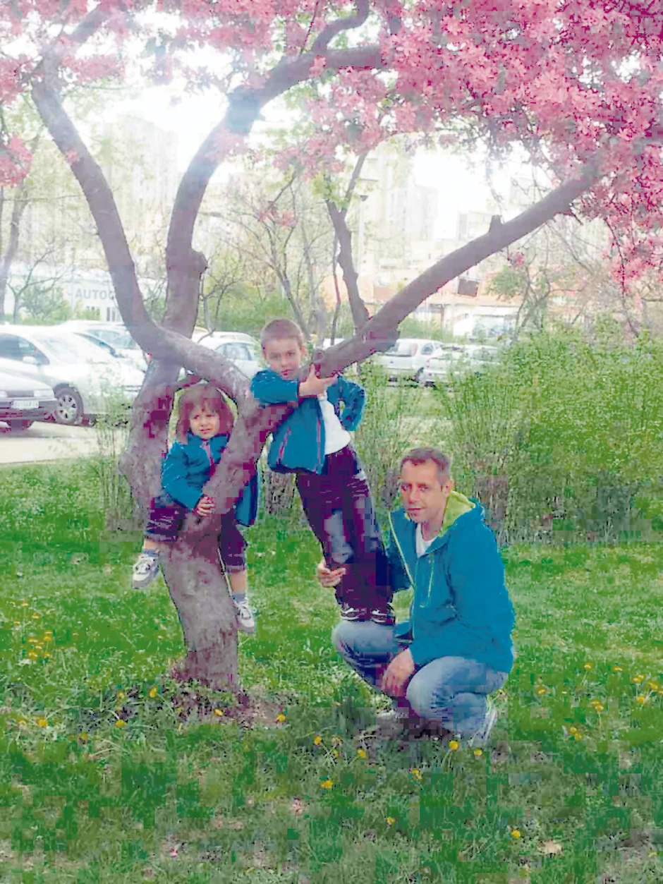 Milan Lovrić sa sinovima