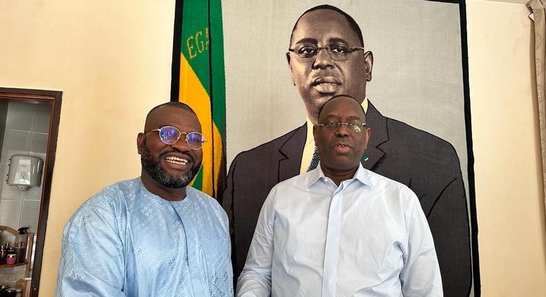 AFRIMA President, Mike Dada and President of Senegal, Macky Sall