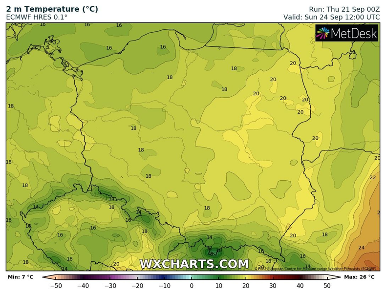 Temperatura ma systematycznie spadać