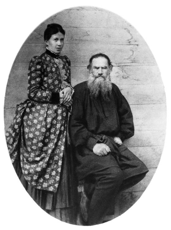 Lew Tołstoj z żoną Zofią w 1887 r.
