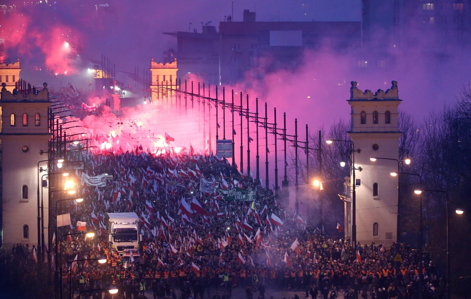 WARSZAWA MARSZ NIEPODLEGŁOŚCI 2014 NARODOWCY (uczestnicy marszu)