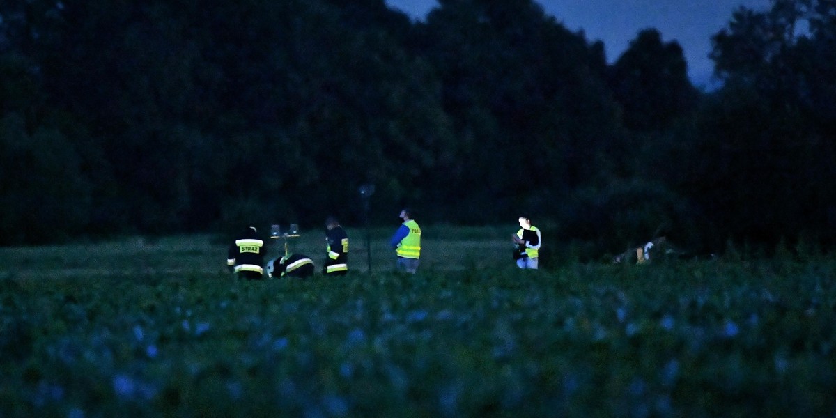 Wypadek śmigłowca pod Strzegomiem