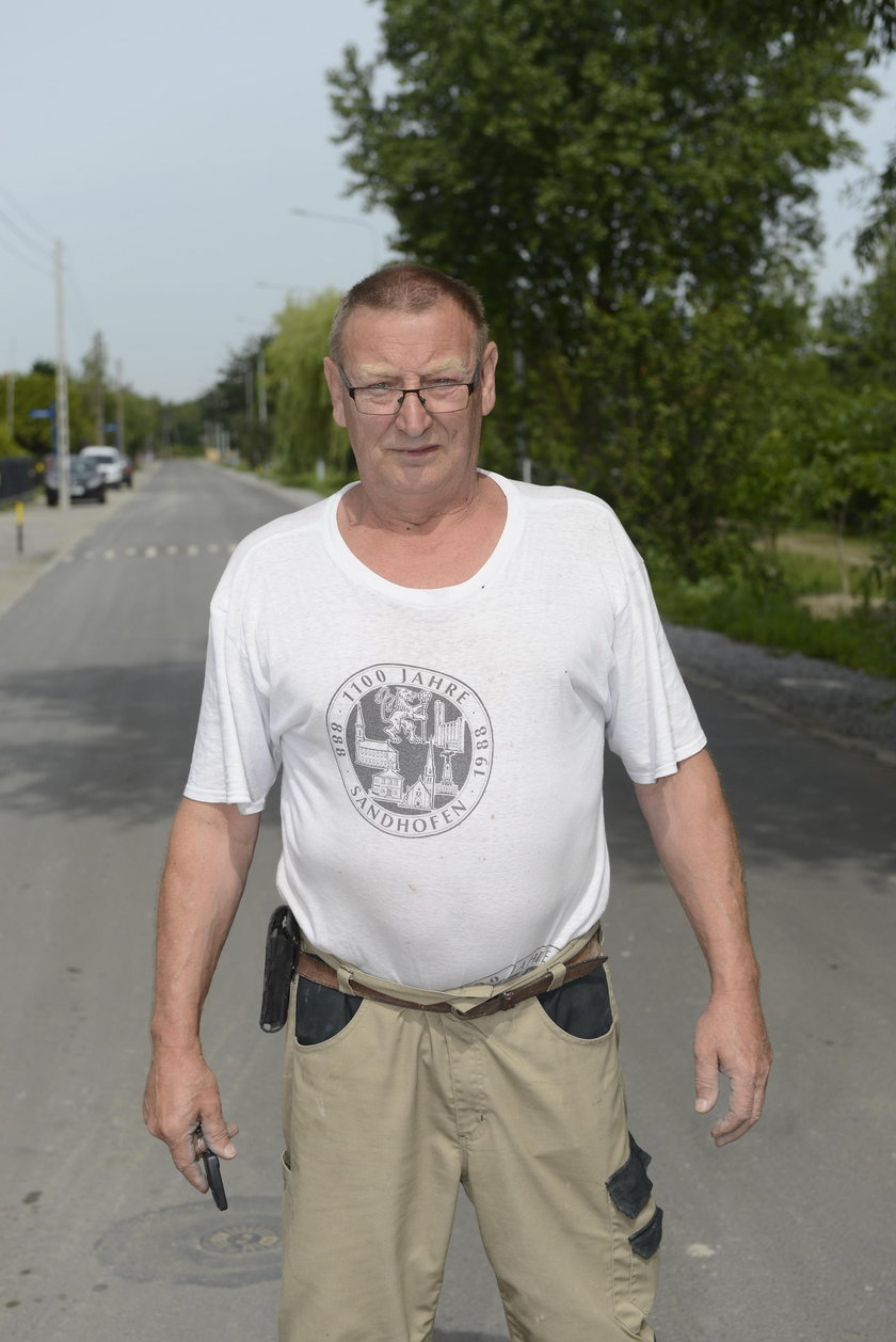 Ryszard Walczak (65 l.), mieszkaniec Polanowickiej