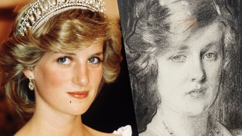 Diana Spencer i portret jej babci, Cynthii Spencer