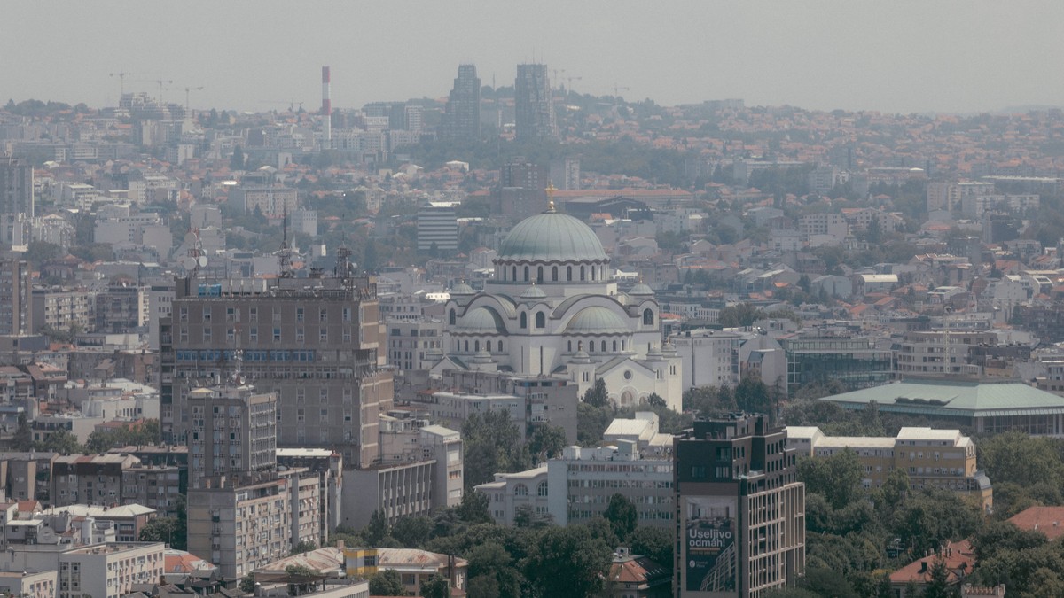 Hram Svetog save, Panorama Beograda