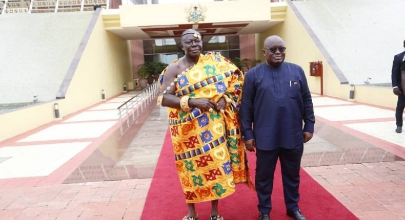 Asanteman won’t forget your good works on election day – Otumfuo tells Akufo-Addo