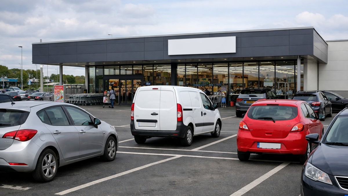 Parking ispred supermarketa 