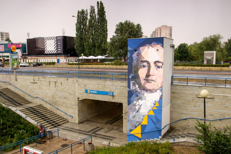 Julian Ursyn Niemcewicz - mural na stacji Imielin
