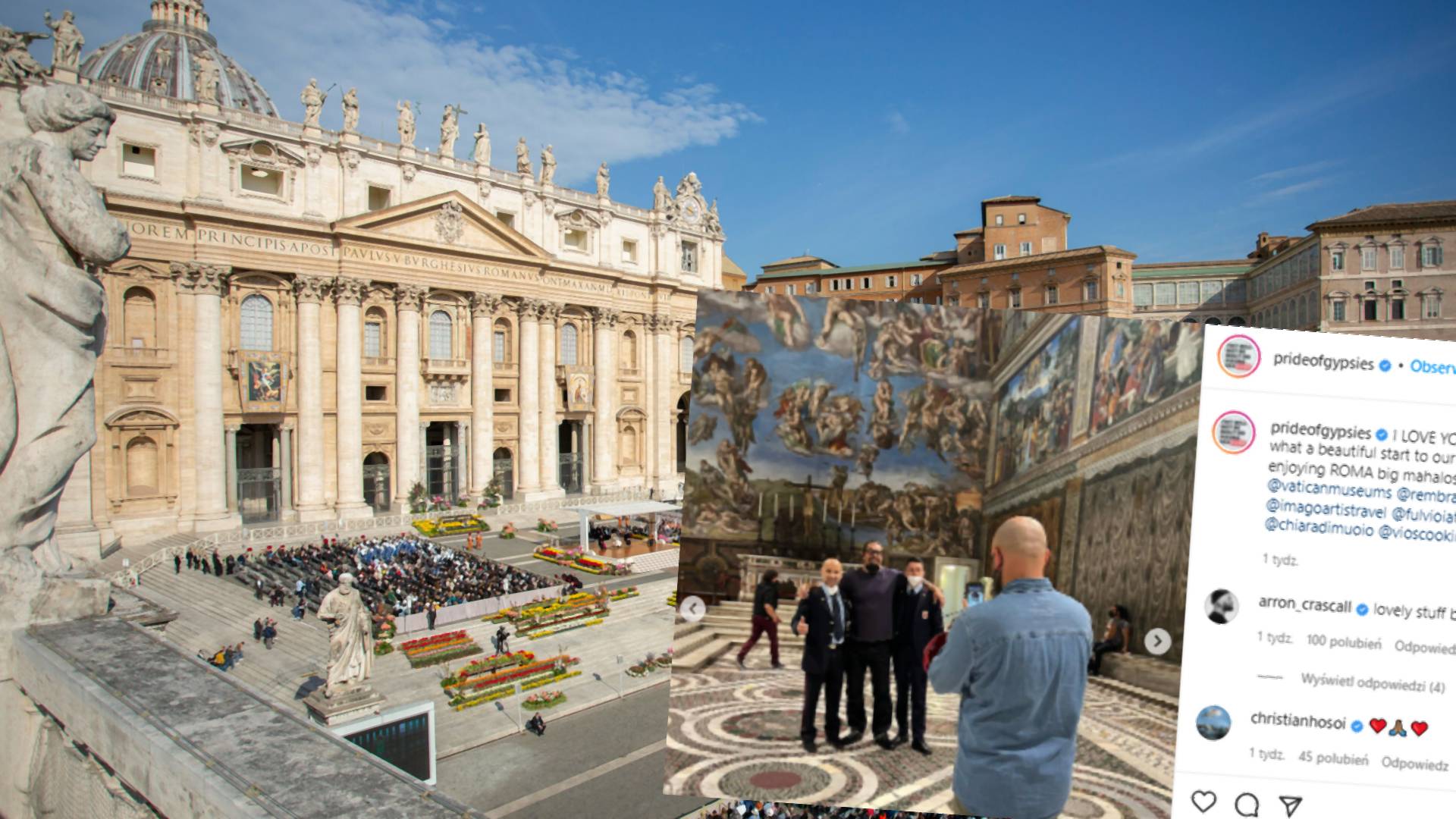 Znany aktor zrobił sobie zdjęcia w zakazanym miejscu w Watykanie. Teraz przeprasza