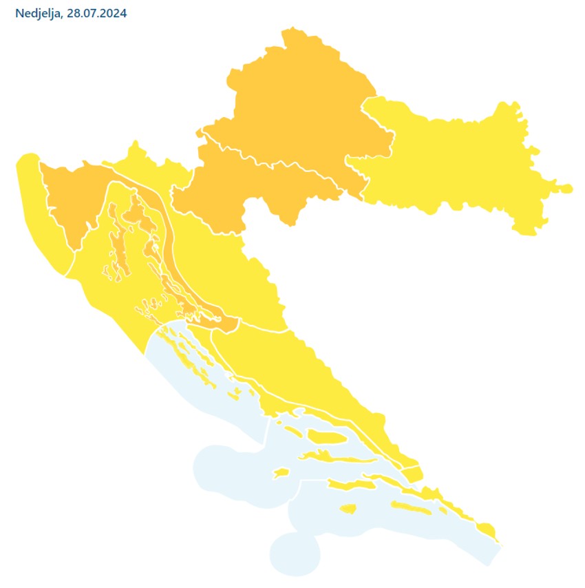 Meteoalarm za Hrvatsku