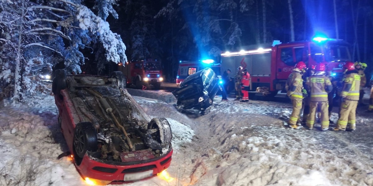 Koszmarny wypadek pod Bytowem. Tróje dzieci w szpitalu