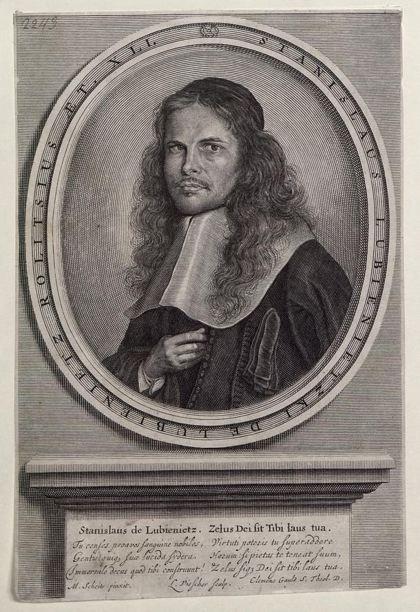 Stanisław Lubieniecki, miedziorytLamberta Visschera, 1668 r.