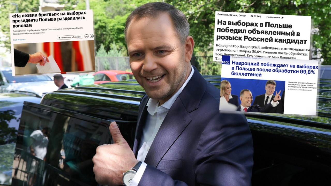 Tak Rosjanie skomentowali wybory w Polsce. Jedno wypominają Karolowi Nawrockiemu