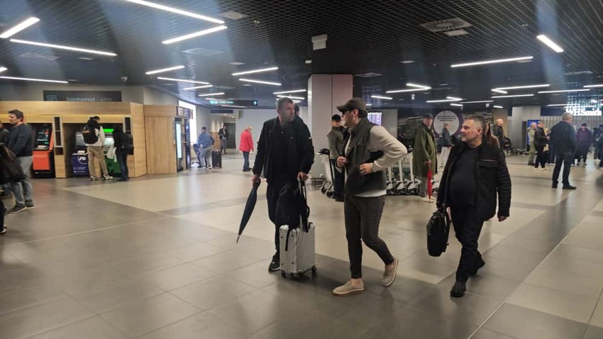 Aco Pejović na aerodromu