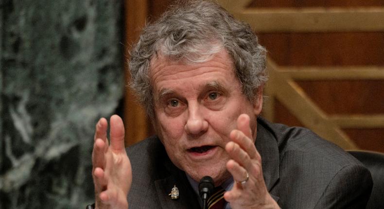 Committee Chair Senator Sherrod Brown in Washington, DC, February 15, 2022.