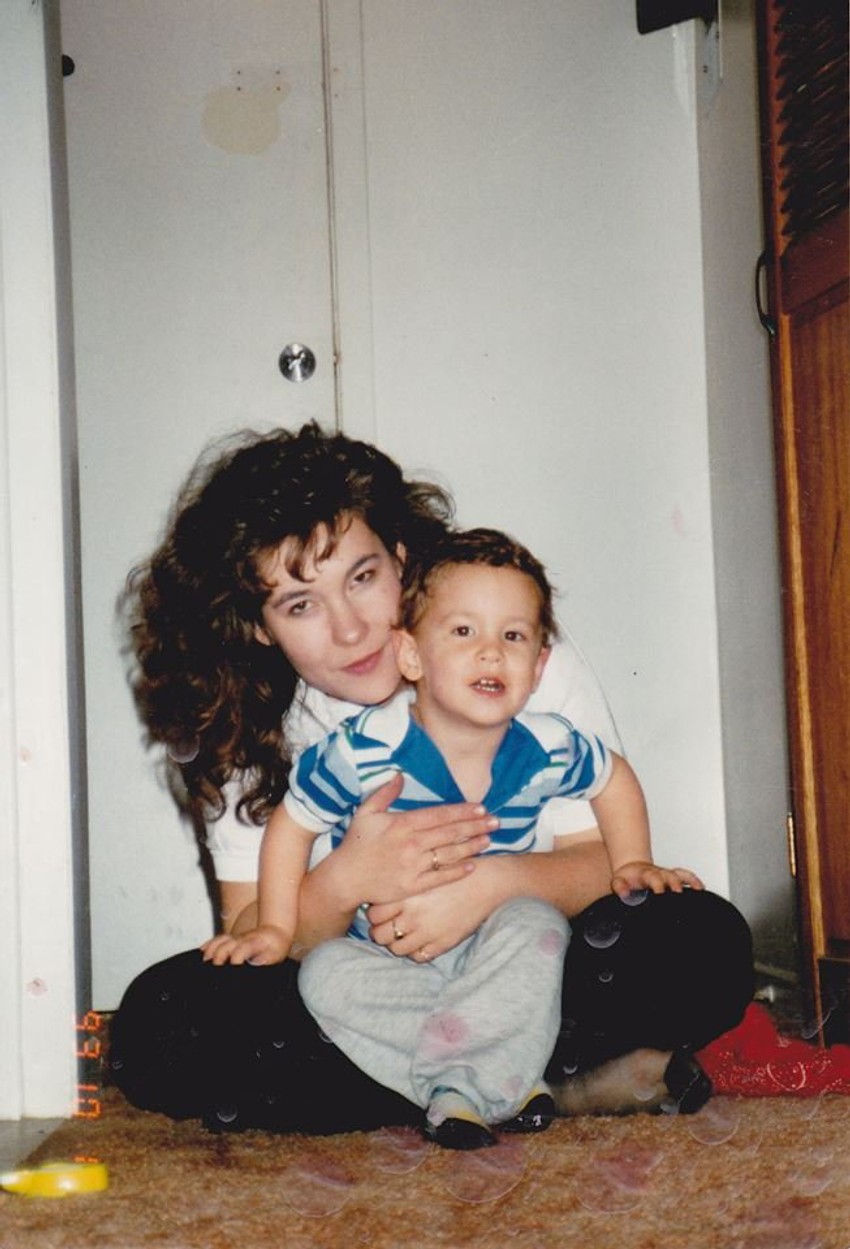 Kristijan sa Demijanom kada je bio beba