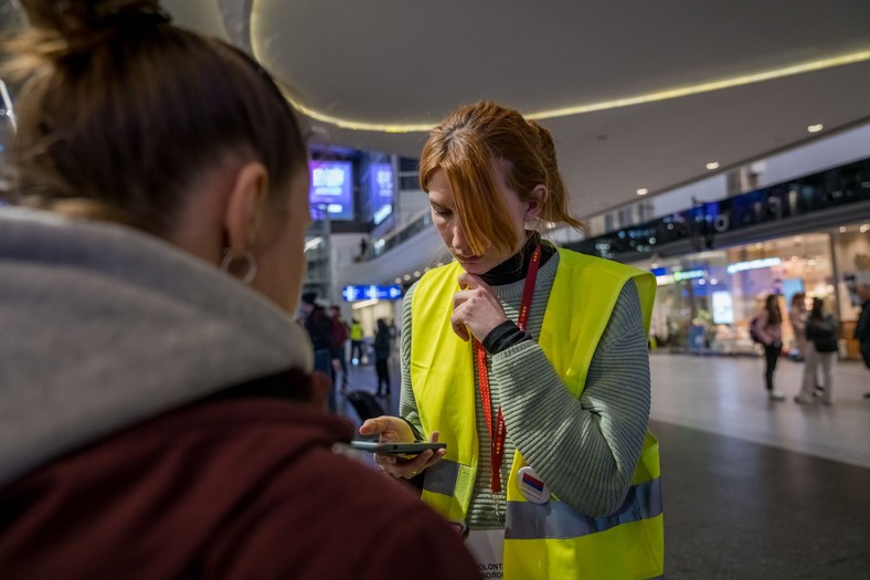 Marina była wolontariuszką na Dworcu Centralnym