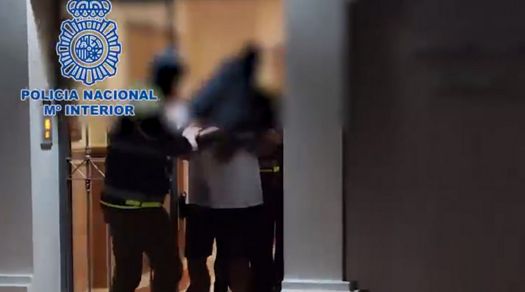 A spanyol rendőrség videót adott ki az elfogásáról