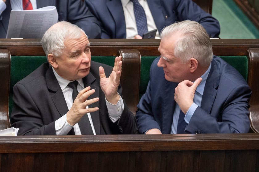 Jarosław Kaczyński i Jarosław Gowin