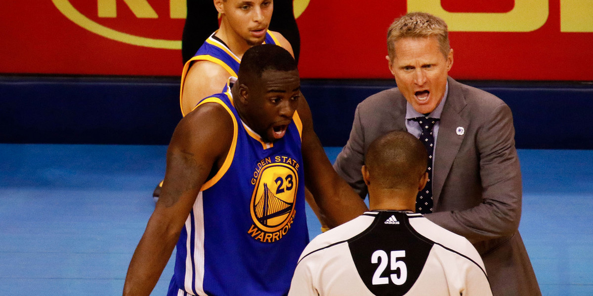 Draymond Green is defending his dirty kick to a Thunder player with an odd line of reasoning
