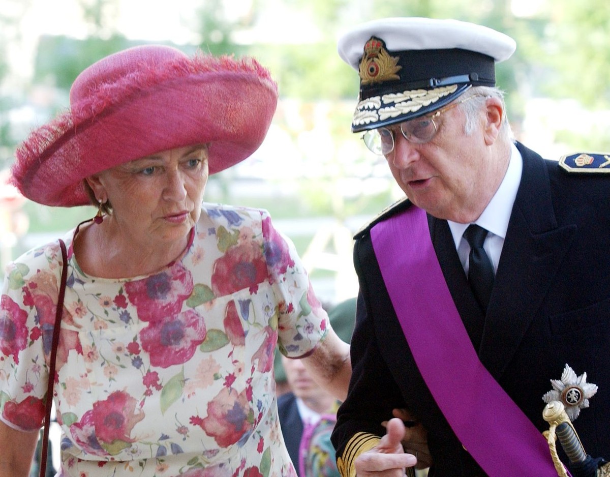 Belgijski król Albert II z małżonką