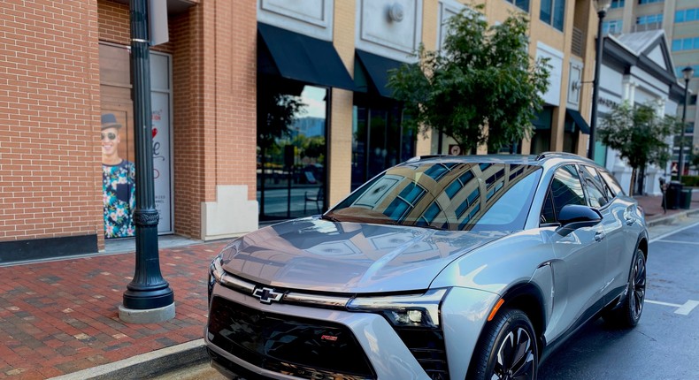 A 2024 Blazer EV RS in Sterling Gray Metallic.Benjamin Zhang/Business Insider