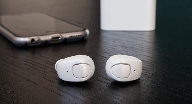 8. Skybuds wireless earbuds will eliminate tangled cords while you travel.