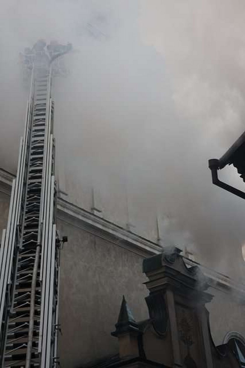 Pożar w centrum Lublina
