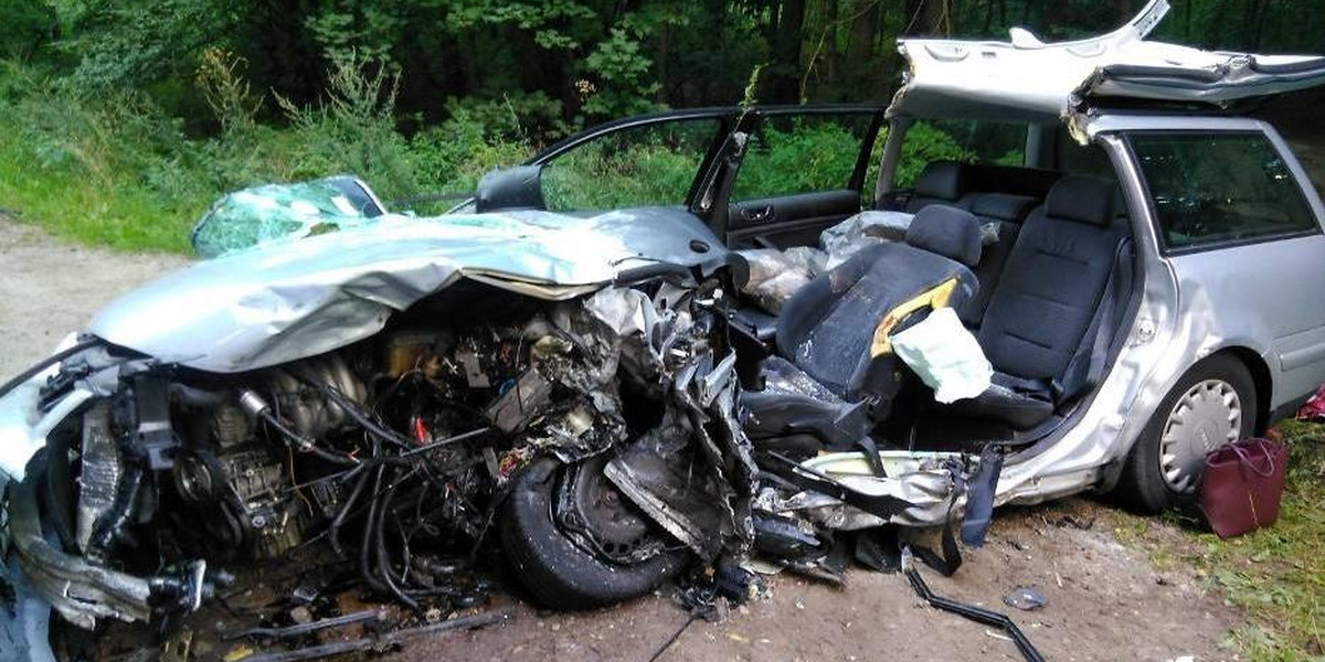 Pijany ukradł audi i spowodował wypadek. Cztery osoby ciężko ranne