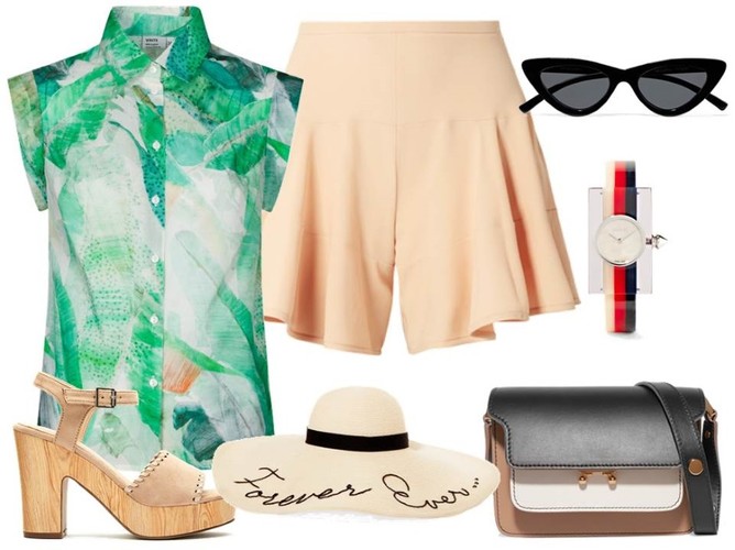 Modne kapelusze na lato 2018:Koszula-Dziekański/dziekański.pl, buty-Menbur/menbur.pl, kapelusz, torebka, dodatki-TK Maxx