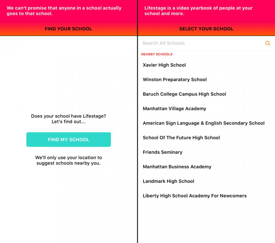 If you say you're under 21 in Lifestage, you can join a nearby high school. Facebook doesn't let you change high schools after you join.