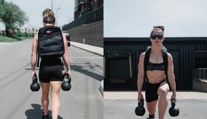 Tia-Clair Toomey-Orr uses a ruck (weighted backpack) to make her workouts more challenging.Goruck