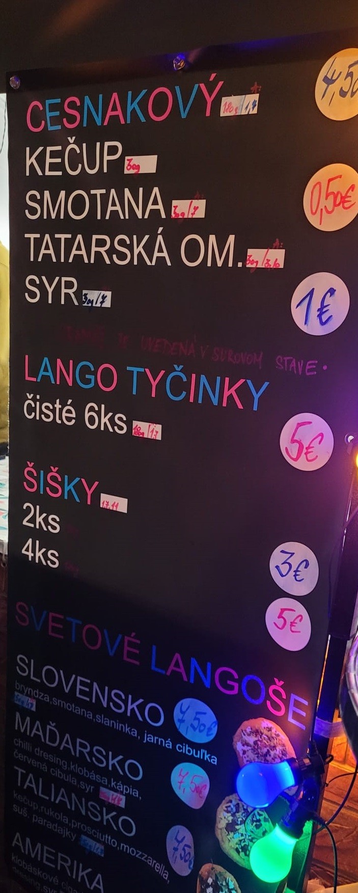 Čitateľka Katka odfotila ceny jedál na Pohode.