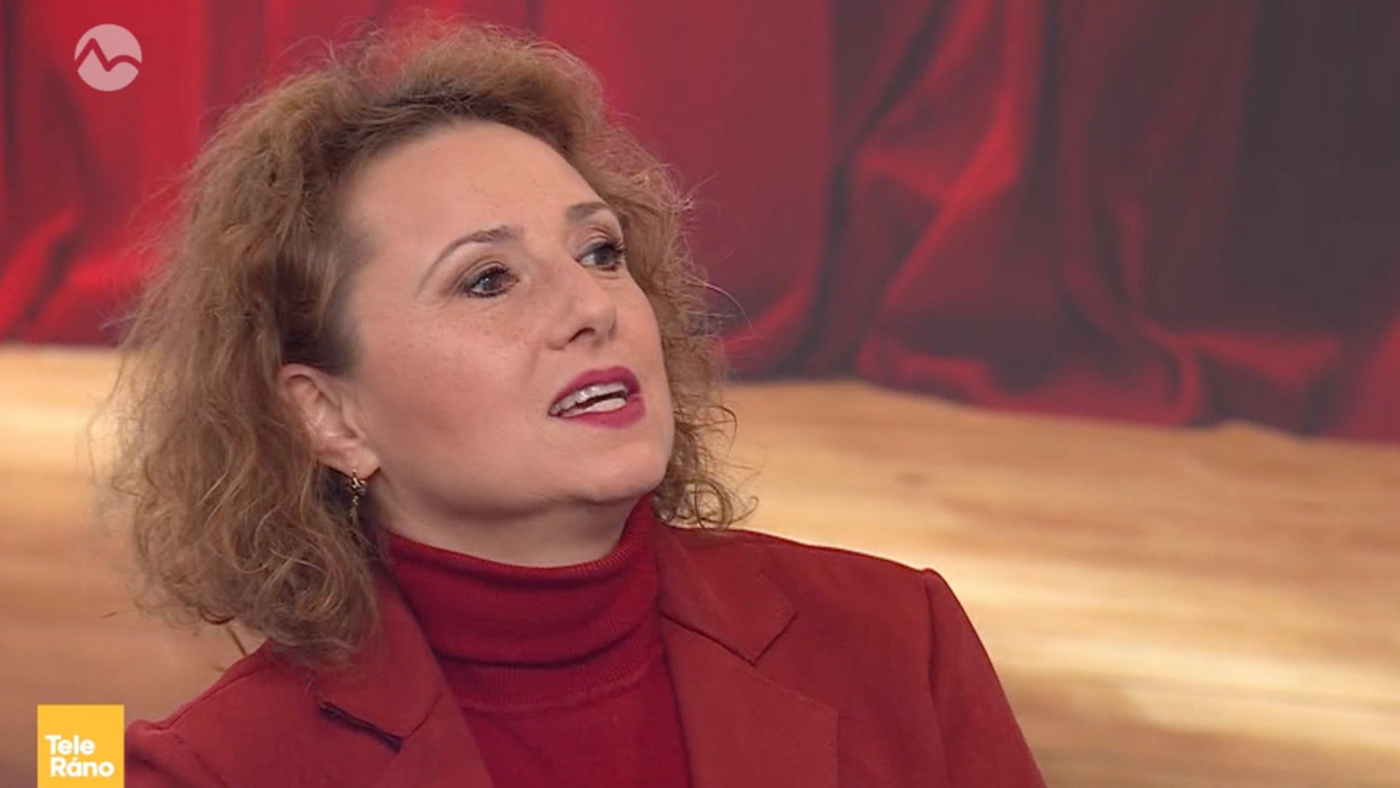 Slovenská herečka Zuzana Mauréry v Teleráne.