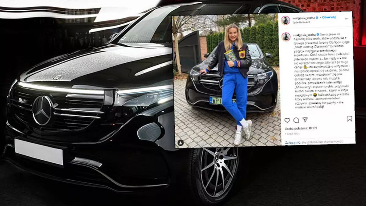 Małgorzata Socha pokazała swojego Mercedesa EQC 400