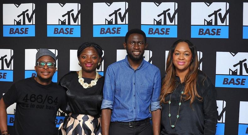 (From L-R) Lanre Onipede (MTV Base Talent Manager), Tosin Ajibade (founder of OloriSupergal), Osagie Alonge (Pulse NG Editor-in-Chief) and Akinyemi Solanke (MTV Base Marketing and Digital Specialist)